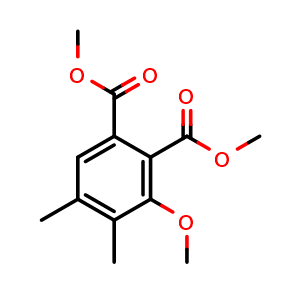 Chemical structure of dimethyl 3-methoxy-4,5-dimethylphthalate , CAS 2740660-68-6, AChemBlock U142337