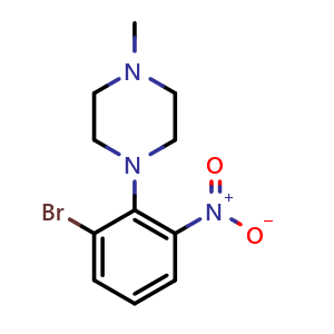 1-(2-bromo-6-nitrophenyl)-4-methylpiperazine