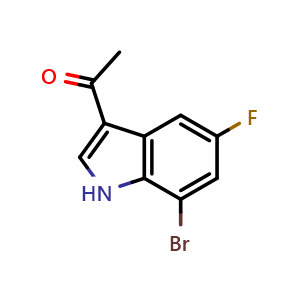 1-(7-bromo-5-fluoro-1H-indol-3-yl)ethan-1-one