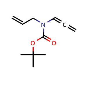Chemical structure of N-Allyl-N-Boc-propa-1,2-dien-1-amine , CAS 2055236-80-9, AChemBlock U142538