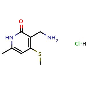3-(Aminomethyl)-6-methyl-4-(methylthio)pyridin-2(1H)-one hydrochloride