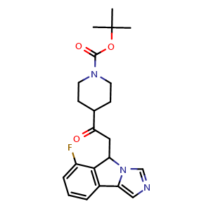 1-Boc-4-[2-(6-fluoro-5H-imidazo[5,1-a]isoindol-5-yl)acetyl]piperidine
