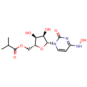 Chemical structure of Molnupiravir , CAS 2492423-29-5, AChemBlock U142719