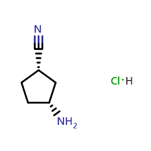 (1S,3R)-3-aminocyclopentane-1-carbonitrile hydrochloride
