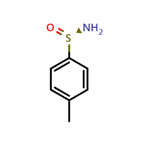 Chemical structure of (R)-4-Methylbenzenesulfinamide , CAS 247089-85-6, AChemBlock U142741