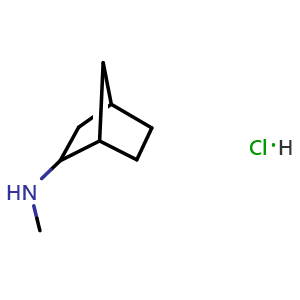 Chemical structure of N-methylbicyclo[2.2.1]heptan-2-amine hydrochloride , CAS 90203-82-0, AChemBlock U142762