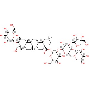 Chemical structure of Polygalasaponin V , CAS 162857-65-0, AChemBlock V142779