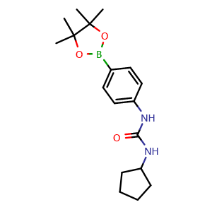 1-cyclopentyl-3-(4-(4,4,5,5-tetramethyl-1,3,2-dioxaborolan-2-yl)phenyl)urea