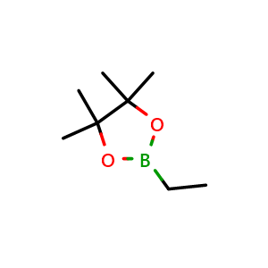 Chemical structure of 2-ethyl-4,4,5,5-tetramethyl-1,3,2-dioxaborolane , CAS 82954-89-0, AChemBlock V142794