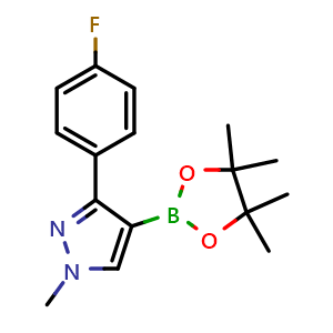3-(4-fluorophenyl)-1-methyl-4-(4,4,5,5-tetramethyl-1,3,2-dioxaborolan-2-yl)-1H-pyrazole