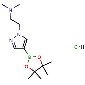 N,N-dimethyl-2-(4-(4,4,5,5-tetramethyl-1,3,2-dioxaborolan-2-yl)-1H-pyrazol-1-yl)ethan-1-amine hydrochloride