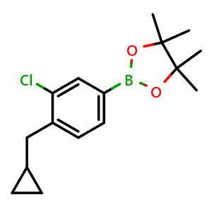 2-(3-chloro-4-(cyclopropylmethyl)phenyl)-4,4,5,5-tetramethyl-1,3,2-dioxaborolane