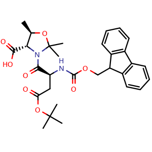 (4S,5R)-3-[(2S)-4-(tert-butoxy)-2-({[(9H-fluoren-9-yl)methoxy]carbonyl}amino)-4-oxobutanoyl]-2,2,5-trimethyl-1,3-oxazolidine-4-carboxylic acid