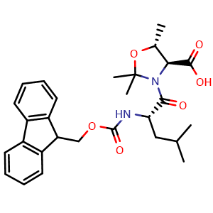 (4S,5R)-3-[(2S)-2-({[(9H-fluoren-9-yl)methoxy]carbonyl}amino)-4-methylpentanoyl]-2,2,5-trimethyl-1,3-oxazolidine-4-carboxylic acid
