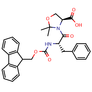 (4S)-3-[(2S)-2-({[(9H-fluoren-9-yl)methoxy]carbonyl}amino)-3-phenylpropanoyl]-2,2-dimethyl-1,3-oxazolidine-4-carboxylic acid