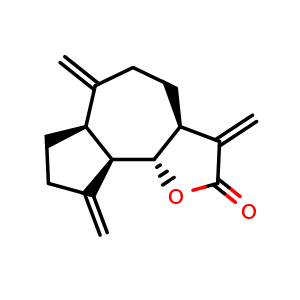 Chemical structure of Dehydrocostus Lactone , CAS 477-43-0, AChemBlock V143038