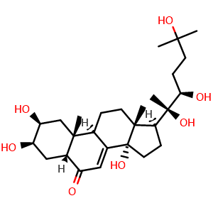 Chemical structure of Ecdysterone , CAS 5289-74-7, AChemBlock V143044
