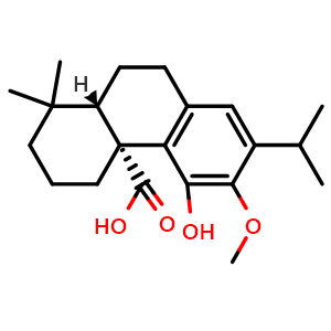Chemical structure of 12-O-Methylcarnosic acid , CAS 62201-71-2, AChemBlock V143055