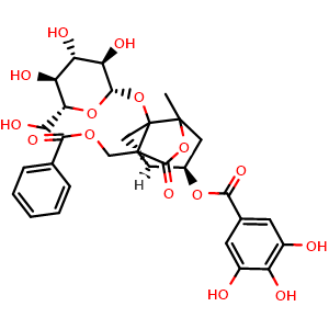 Chemical structure of 4-O-galloylalbiflorin , CAS 1201580-97-3, AChemBlock V143061