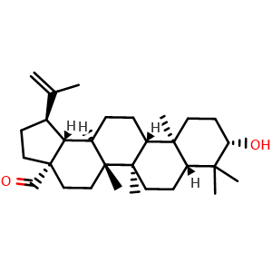 Chemical structure of Betulinaldehyde , CAS 13159-28-9, AChemBlock V143069