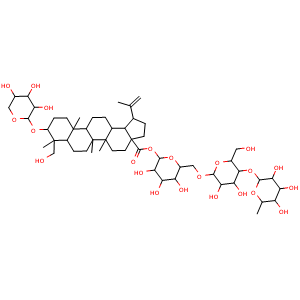 Chemical structure of Pulchinenoside B , CAS 135247-95-9, AChemBlock V143079