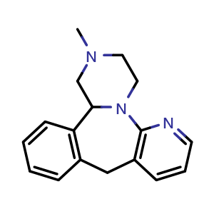 Chemical structure of Mirtazapine , CAS 85650-52-8, AChemBlock V143087