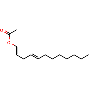 Chemical structure of Lindenenyl acetate , CAS 26146-28-1, AChemBlock V143099