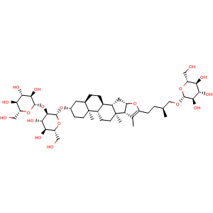 Chemical structure of Timosaponin C , CAS 185432-00-2, AChemBlock V143102