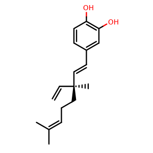 Chemical structure of 3-hydroxybakuchiol , CAS 178765-54-3, AChemBlock V143107
