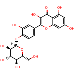 Chemical structure of Spiraeoside , CAS 20229-56-5, AChemBlock V143108