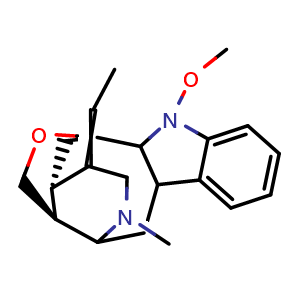 Chemical structure of N-Methoxyanhydrovobasinediol , CAS 125180-42-9, AChemBlock V143120