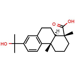Chemical structure of 15-hydroxy-dehydroabietic acid , CAS 54113-95-0, AChemBlock V143135