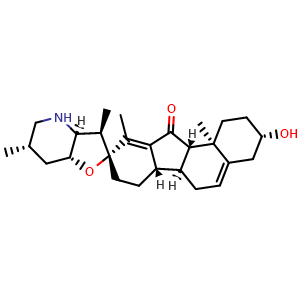 Chemical structure of Jervine , CAS 469-59-0, AChemBlock V143149