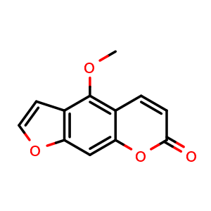 Chemical structure of 5-Methoxypsoralen , CAS 484-20-8, AChemBlock V143151