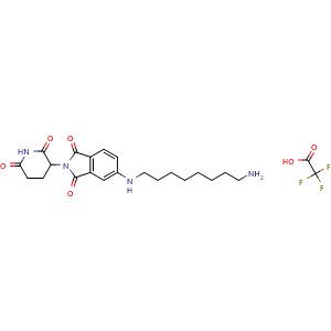 5-((8-aminooctyl)amino)-2-(2,6-dioxopiperidin-3-yl)isoindoline-1,3-dione 2,2,2-trifluoroacetic acid