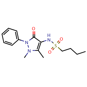 N-(1,5-Dimethyl-3-oxo-2-phenyl-2,3-dihydro-4-pyrazolyl)butane-1-sulfonamide