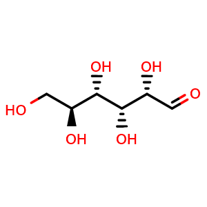 Chemical structure of L-(-)-Glucose , CAS 921-60-8, AChemBlock V143207