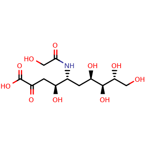 Chemical structure of Neu5Gc , CAS 1113-83-3, AChemBlock V143216