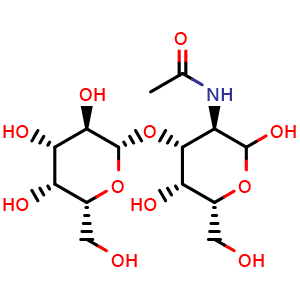 Chemical structure of Galacto-N-biose , CAS 20972-29-6, AChemBlock V143222