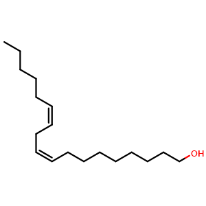 Chemical structure of cis,cis-9,12-Octadecadien-1-ol , CAS 506-43-4, AChemBlock V143223