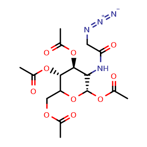 Chemical structure of Ac4ManNAz , CAS 361154-30-5, AChemBlock V143226