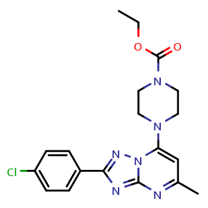 Ethyl 4-[2-(4-Chlorophenyl)-5-methyl-[1,2,4]triazolo[1,5-a]pyrimidin-7-yl]piperazine-1-carboxylate