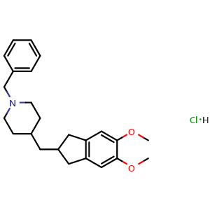 1-Benzyl-4-[(5,6-dimethoxy-2,3-dihydro-1H-inden-2-yl)methyl]piperidine Hydrochloride