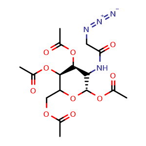 Chemical structure of Ac4GalNAz , CAS 653600-56-7, AChemBlock V143258