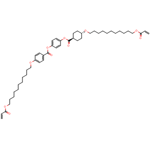 4-[[11-[(1-Oxo-2-propenyl)oxy]undecyl]oxy]benzoic acid 4-[[[trans-4-[[11-[(1-oxo-2-propenyl)oxy]undecyl]oxy]cyclohexyl]carbonyl]oxy]phenyl ester