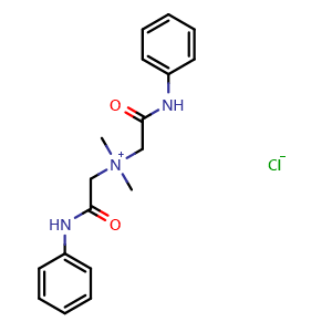 Chemical structure of Carcainium Chloride , CAS 1042-42-8, AChemBlock V143278