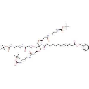 Benzyl 15,15-Bis(13,13-dimethyl-5,11-dioxo-2,12-dioxa-6,10-diazatetradecyl)-2,2-dimethyl-4,10,17-trioxo-3,13-dioxa-5,9,16-triazaoctacosan-28-oate