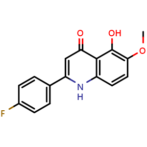 2-(4-Fluorophenyl)-5-hydroxy-6-methoxyquinolin-4(1H)-one
