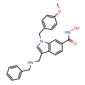 3-[(Benzylamino)methyl]-N-hydroxy-1-(4-methoxybenzyl)-1H-indole-6-carboxamide