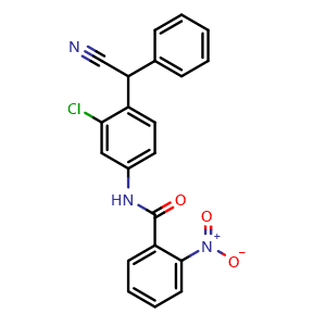 N-[3-Chloro-4-[cyano(phenyl)methyl]phenyl]-2-nitrobenzamide